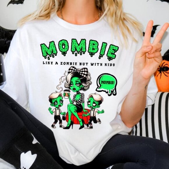 Unbranded Other - Like A Zombie But With Kids Halloween Graphic T-Shirt